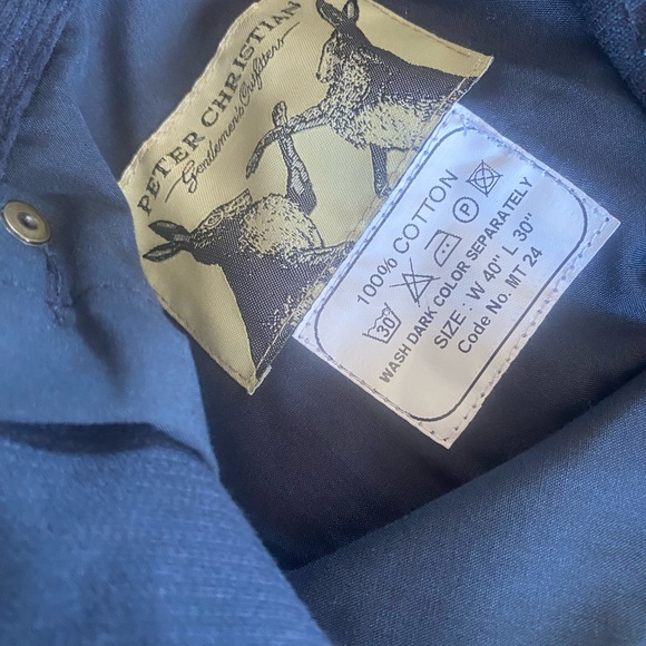 Peter Christian Gentlemen’s Outfitters Corduroy Pants Navy Men’s Sz 40x30 *NWT* - Picture 3 of 5